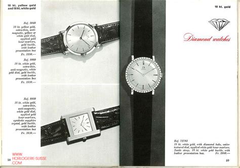 1960 omega watch catalogue.